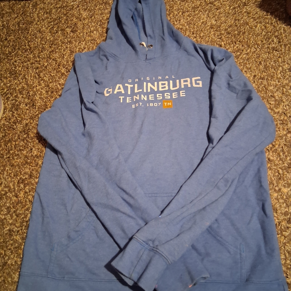 Blue Gatlinburg Pullover Hoodie Sweatshirt
